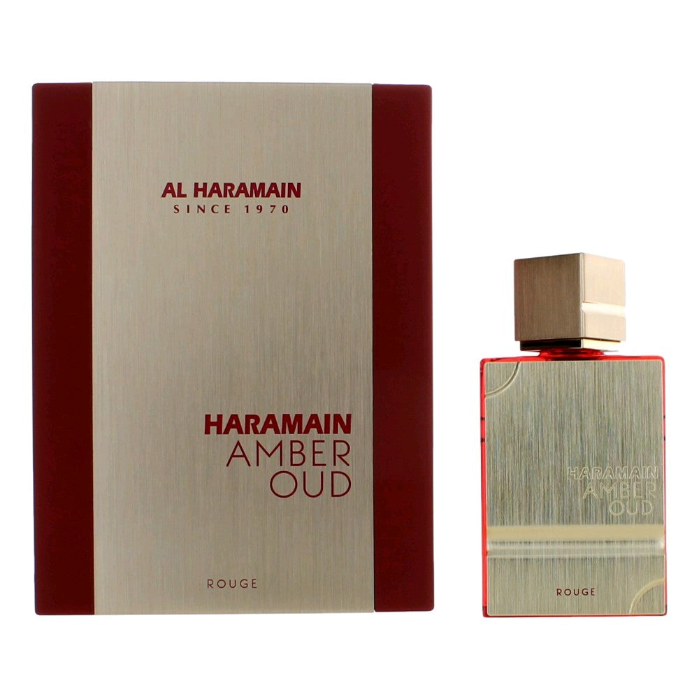 Bottle of Amber Oud Rouge by Al Haramain, 2 oz Eau De Parfum Spray for Unisex